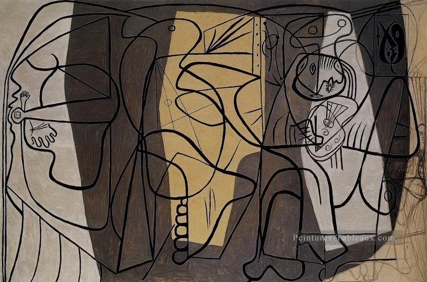 L’artiste et son modèle 1927 cubiste Pablo Picasso Peintures à l'huile